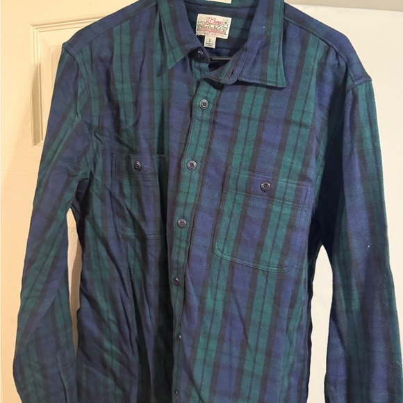 J. Crew Other - J. Crew Navy and Green Plaid Shirt